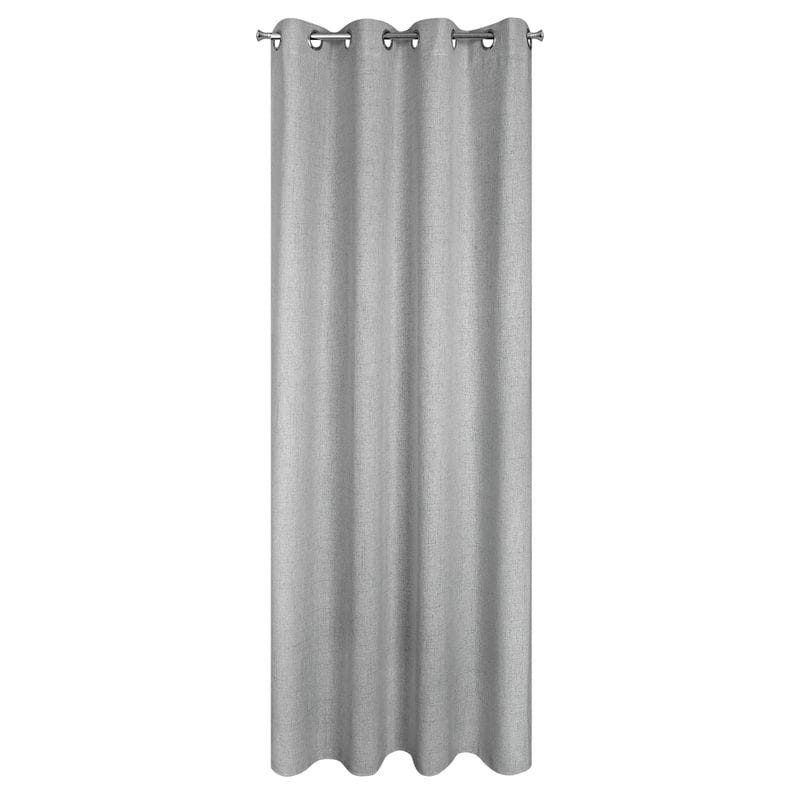 ZASŁONA NATURALNY SPLOT PRZELOTKI 140X250 SREBRNA