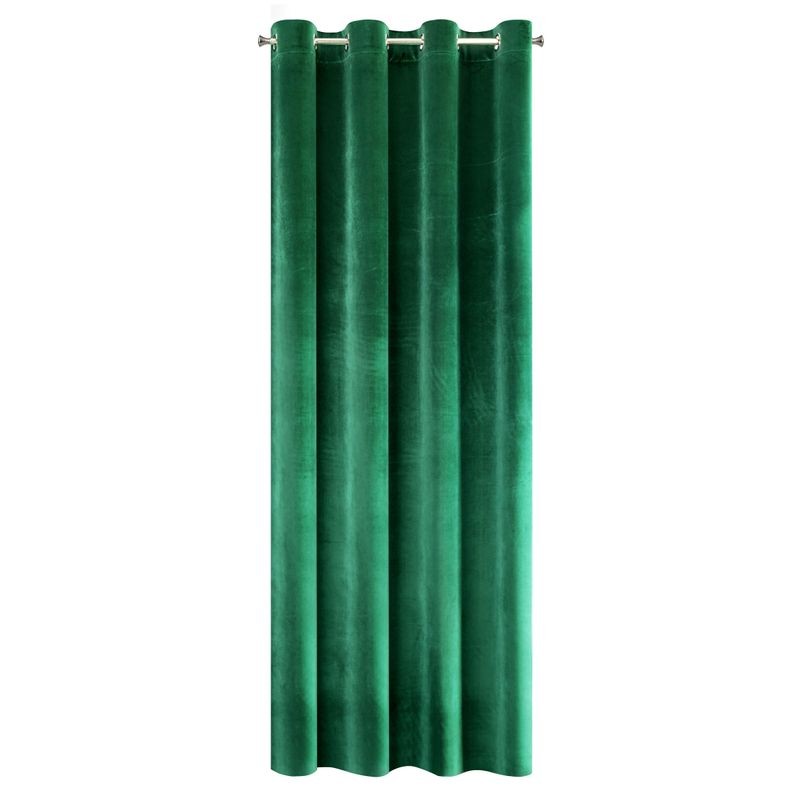 ZASŁONA WELUR VELVET PRZELOTKI 140X250 CM ZIELONA