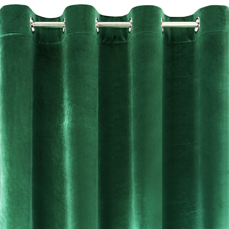 ZASŁONA WELUR VELVET PRZELOTKI 140X250 CM ZIELONA