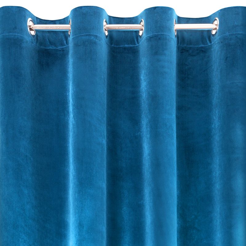 ZASŁONA WELUR VELVET PRZELOTKI 140X250 GRANATOWA