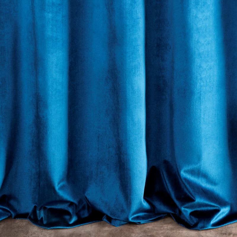 ZASŁONA WELUR VELVET PRZELOTKI 140X250 GRANATOWA