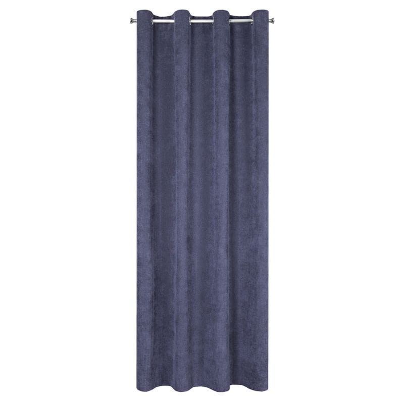 zasłona MODNA sztruks granat przelotki 140x250