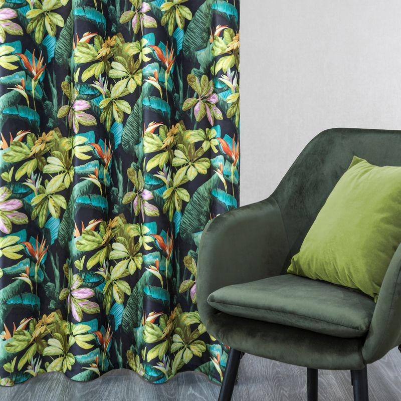 Bajeczne zasłony WELWET welur kwiaty 250x140