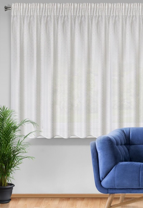 FIRANA FIRANKA ROMBY NA TAŚMIE 300X150 CM BIAŁA