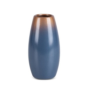 WAZON DEKORACYJNY CERAMICZNY 11X22 NIEBIESKI