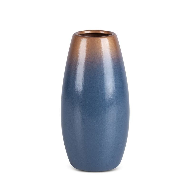 WAZON DEKORACYJNY CERAMICZNY 11X22 NIEBIESKI