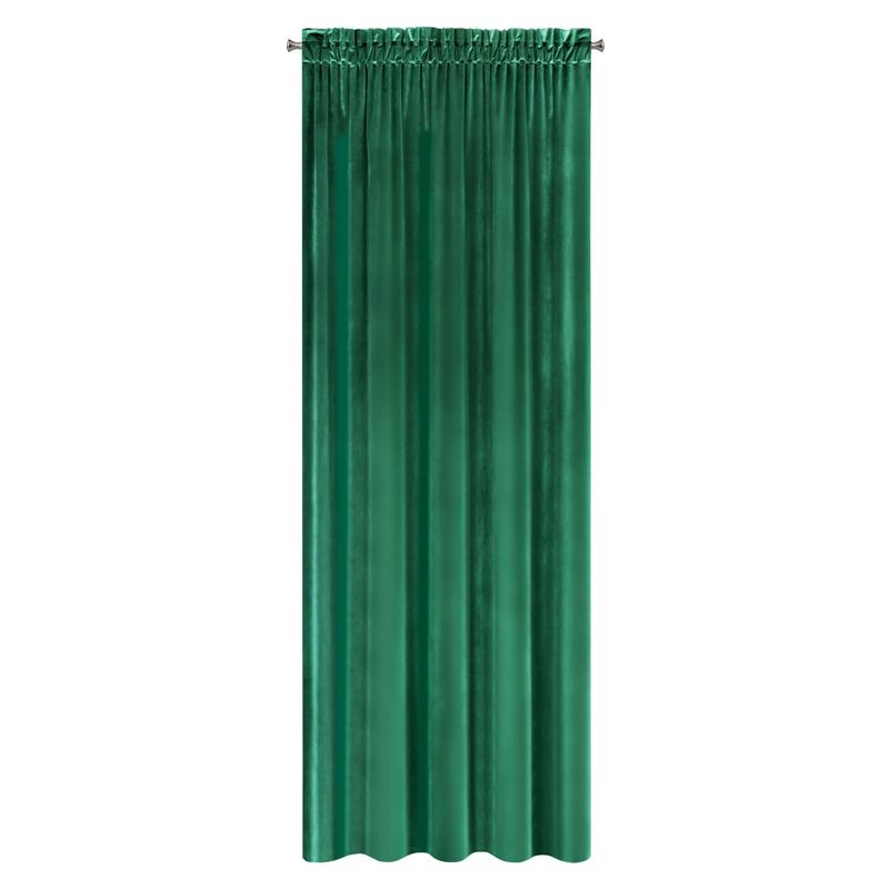 ZASŁONA WELUR VELVET NA TAŚMIE 140X270 CM ZIELONA