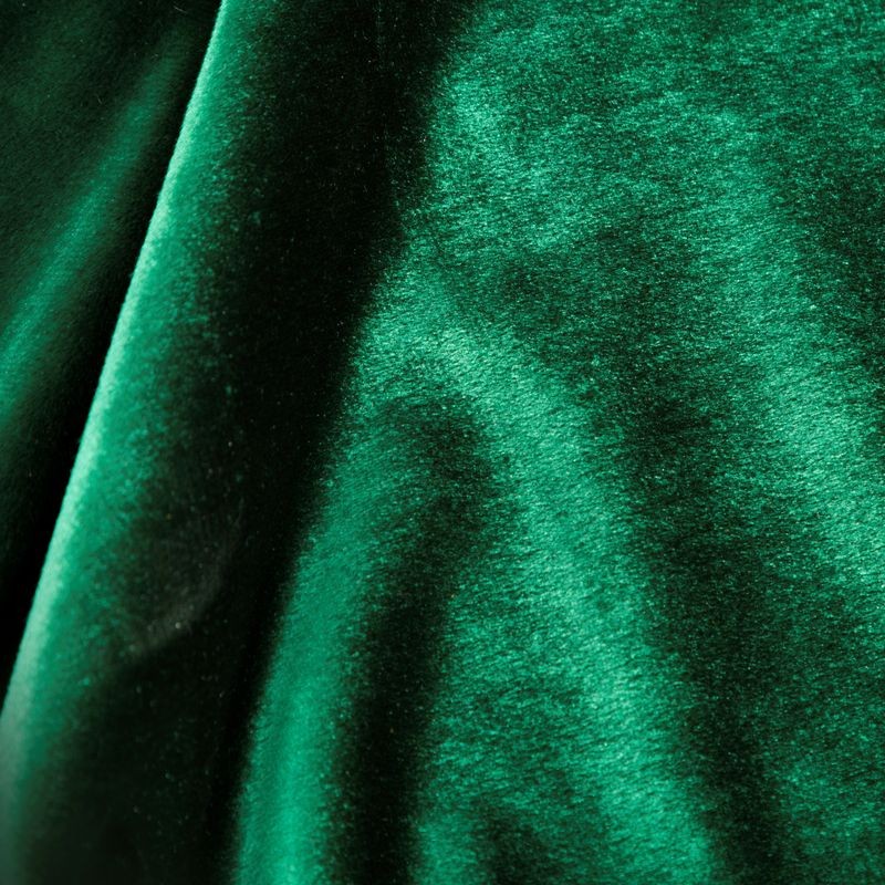 ZASŁONA WELUR VELVET NA TAŚMIE 140X270 CM ZIELONA