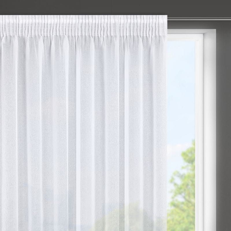 FIRANA FIRANKA ETAMINA NA TAŚMIE 350X150 CM BIAŁA