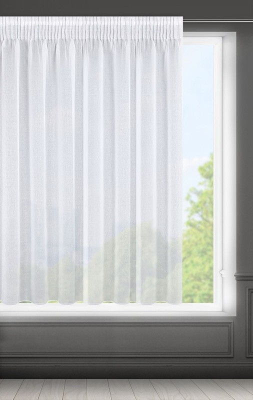 FIRANA FIRANKA ETAMINA NA TAŚMIE 350X150 CM BIAŁA