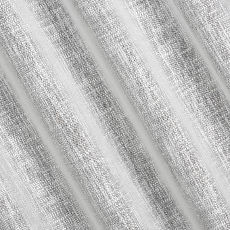 ZASŁONA OZDOBNY WZÓR NA PRZELOTKACH 140X250 BIAŁA