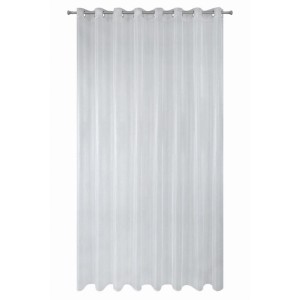 Biała firana z błyszczącej tkaniny koła 350X250
