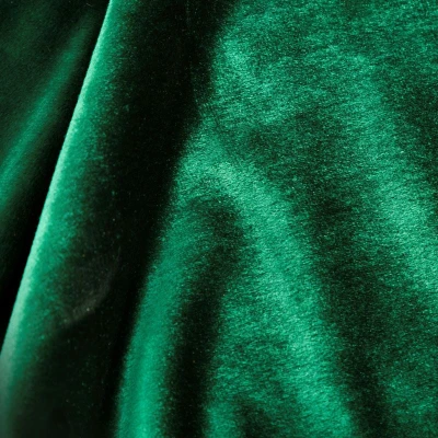 ZASŁONA WELUR VELVET NA TAŚMIE 140X300 CM ZIELONA