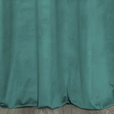 ZASŁONA welwet welur srebrna 140X250 CM turkus