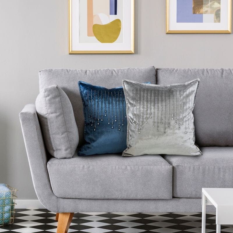 POSZEWKA WELUR VELVET PSZCZOŁA 45X45 CM ZIELONA