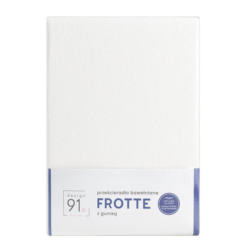 Prześcieradło FROTTE Z GUMKĄ 180x200 KREMOWE