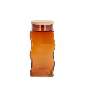 SZKŁO DEKORACYJNE WAZON 10X10X24 CM ZŁOTY