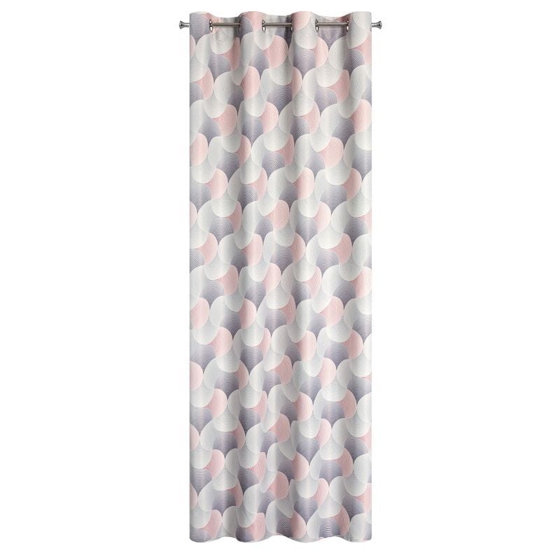 ZASŁONA NA PRZELOTKACH MODNY WZÓR 140X250 FIOLET