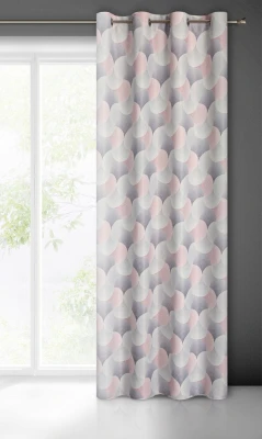 ZASŁONA NA PRZELOTKACH MODNY WZÓR 140X250 FIOLET