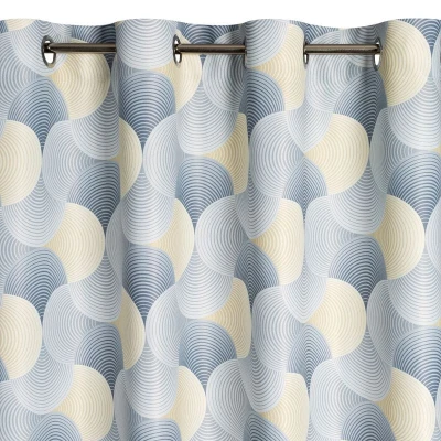 ZASŁONA NA PRZELOTKACH MODNY WZÓR 140X250 SREBRNA