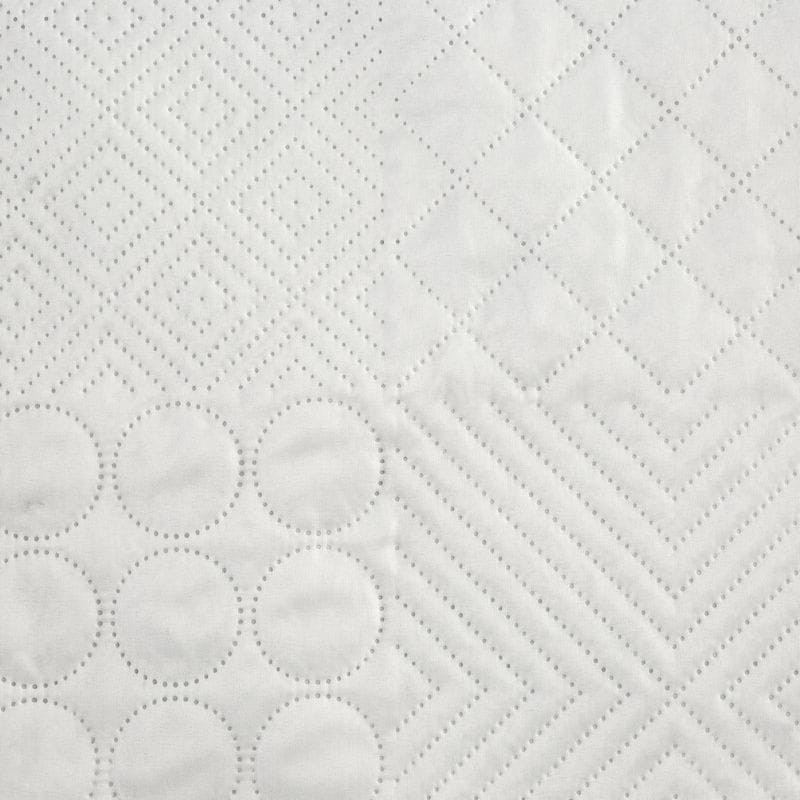 NARZUTA GEOMETRYCZNA PATCHWORK 170X210 CM BIAŁA