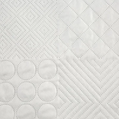 NARZUTA GEOMETRYCZNA PATCHWORK 170X210 CM BIAŁA