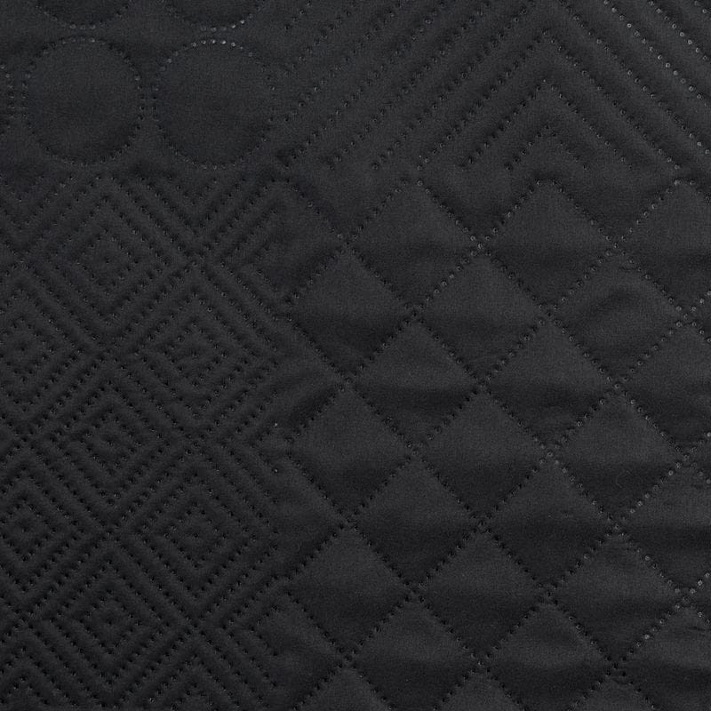 NARZUTA GEOMETRYCZNA PATCHWORK 170X210 CM CZARNA