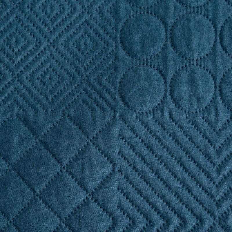NARZUTA GEOMETRYCZNA PATCHWORK 170X210 GRANATOWA
