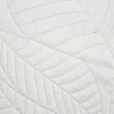 NARZUTA WYTŁOCZONA W LIŚCIE 170X210 CM BIAŁA
