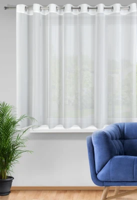 FIRANA ZAZDROSTKA NA PRZELOTKACH 300X145 CM BIAŁA