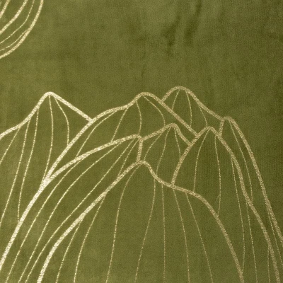 KOC MIKROFIBRA ZŁOTY KWIAT 150 X 200 CM OLIWKOWY