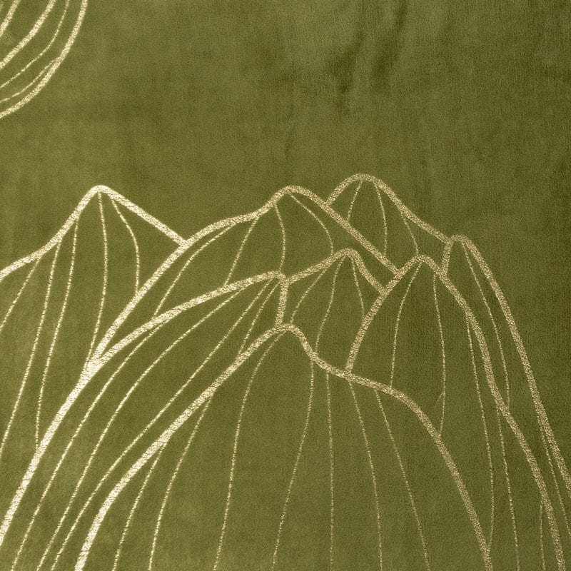 KOC MIKROFIBRA ZŁOTY KWIAT 150 X 200 CM OLIWKOWY