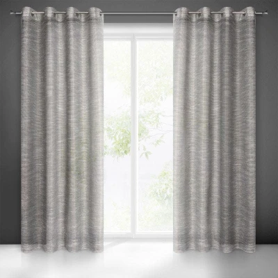 FIRANA POZIOME NITKI PRZELOTKI 140X250 CM SZARA
