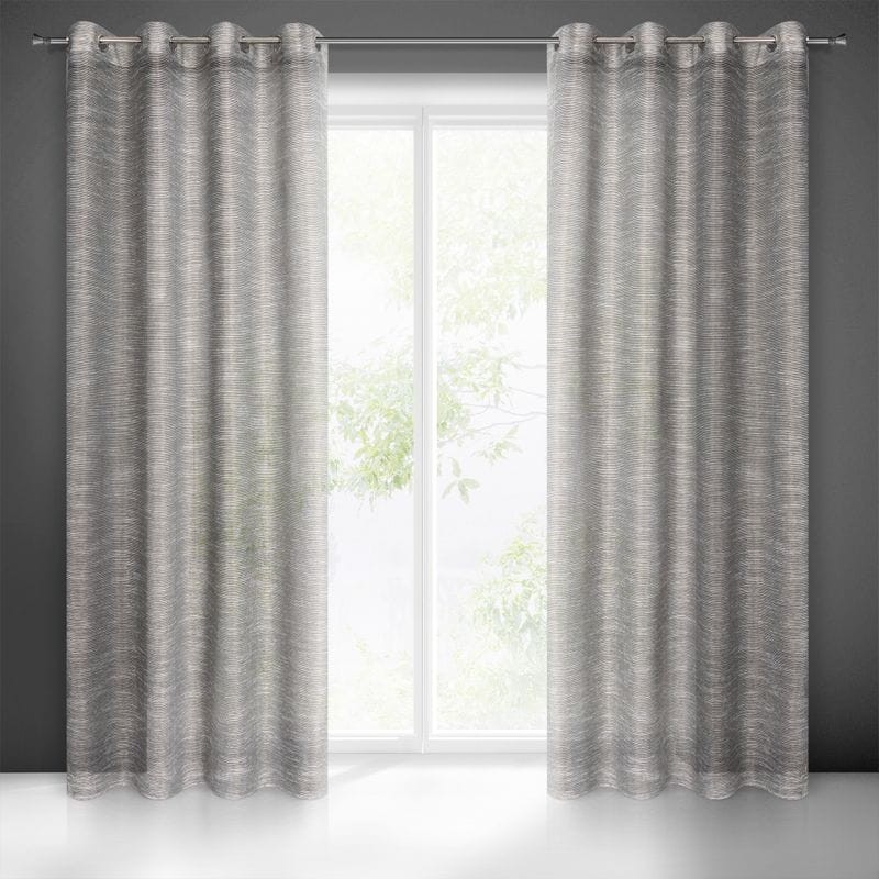 FIRANA POZIOME NITKI PRZELOTKI 140X250 CM SZARA