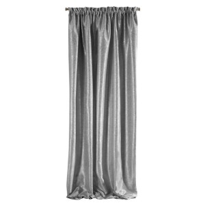 ZASŁONA GLAMOUR NADRUK NA TAŚMIE 140X270 CM SZARA