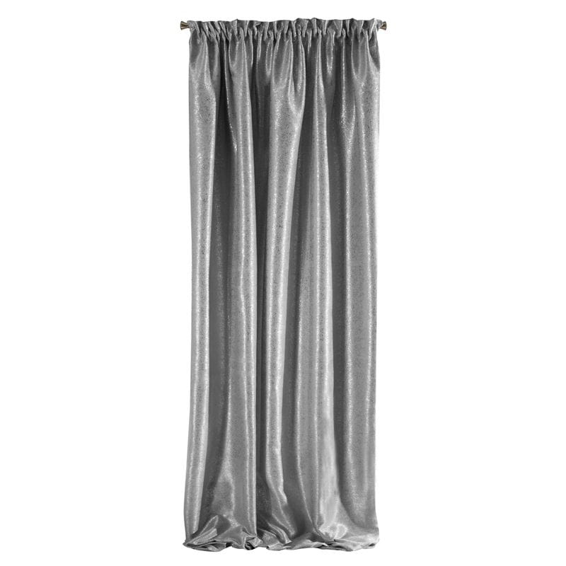 ZASŁONA GLAMOUR NADRUK NA TAŚMIE 140X270 CM SZARA