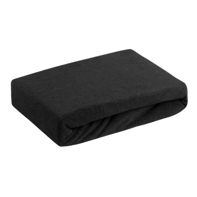 Prześcieradło FROTTE Z GUMKĄ 220x200 CZARNE