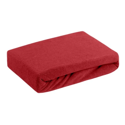 Prześcieradło FROTTE Z GUMKĄ 220x200 CZERWONE
