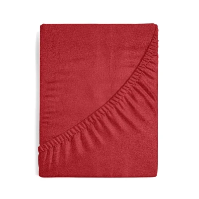 Prześcieradło FROTTE Z GUMKĄ 220x200 CZERWONE