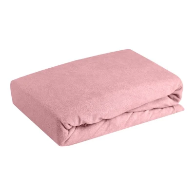 Prześcieradło FROTTE Z GUMKĄ 220x200 PUDROWE