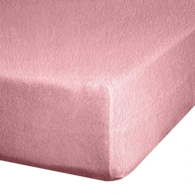 Prześcieradło FROTTE Z GUMKĄ 220x200 PUDROWE