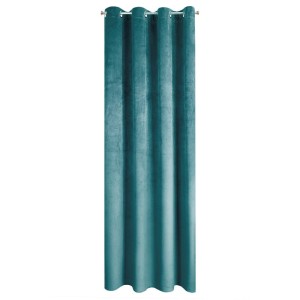Zasłona gotowa velvet 140x250 gruba turkus welur