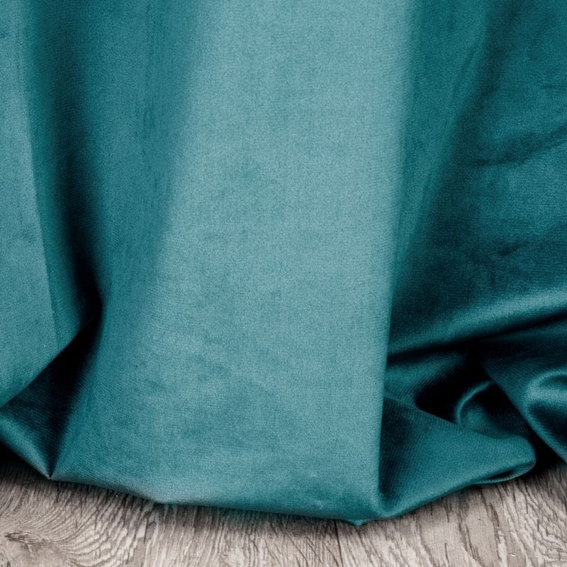 Zasłona gotowa velvet 140x250 gruba turkus welur