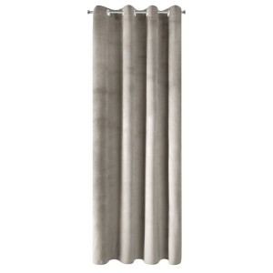 Zasłona gotowa loft velvet 140x250 gruba BEŻ welur