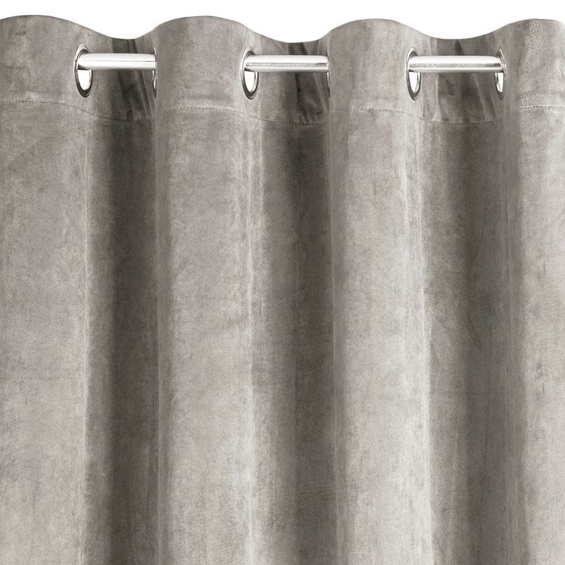 Zasłona gotowa loft velvet 140x250 gruba BEŻ welur