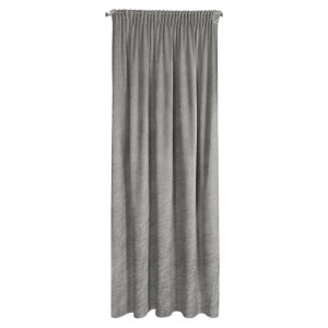 ZASŁONA MARMUR WELUR VELVET TAŚMA 140X270 SZARA
