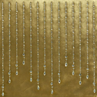 OBRUS BIEŻNIK WELUR VELVET GLAMOUR 35X140 CM ZŁOTY