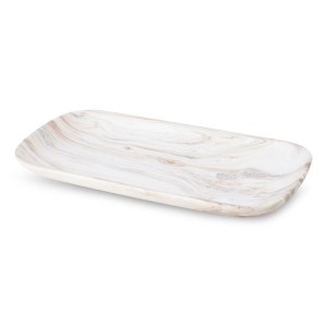 PATERA DEKORACYJNA TALERZ PROSTOKĄTNY 30X16 BIAŁY