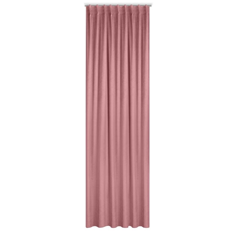 GŁADKA ZASŁONA WELUR VELVET TAŚMA 140X300 PUDROWA