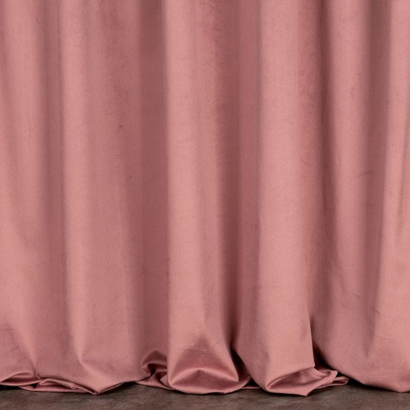 GŁADKA ZASŁONA WELUR VELVET TAŚMA 140X300 PUDROWA